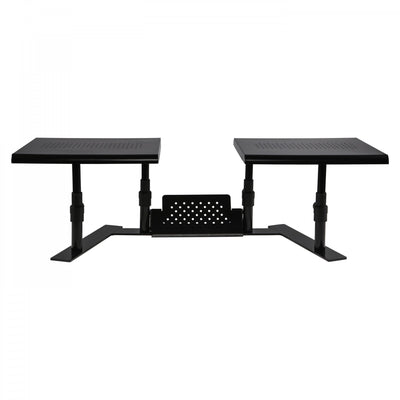 Studio image ErgoTwin Dual Monitor Stand front view