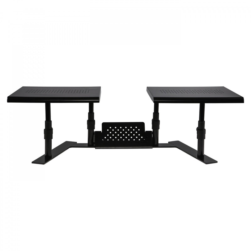 Studio image ErgoTwin Dual Monitor Stand front view