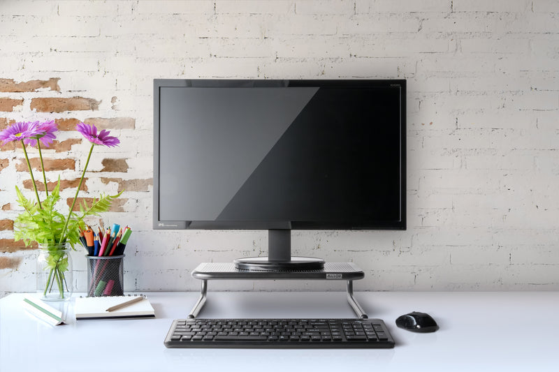 Metal Art Jr. Monitor Stand 14-Inch Wide Platform - Pearl Black